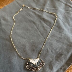 Chic Gold and Black Beaded Necklace